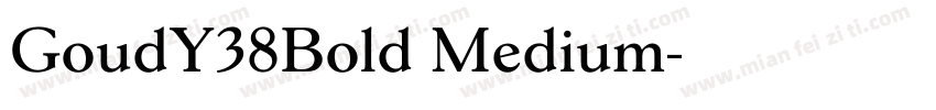 GoudY38Bold Medium字体转换